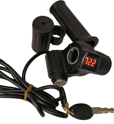 Miniatura 8 de Agarrados de acelerador giratorios eléctricos, manillar de acelerador de tres velocidades para scooter eléctrico, acelerador de bicicleta eléctrica