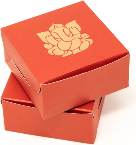 Miniatura 5 de Desi Favors Ganesh Cajas dulces para dulces indios, galletas, golosinas, mithai, dulces, cajas de regalo hechas a mano, caja de Mithai a granel