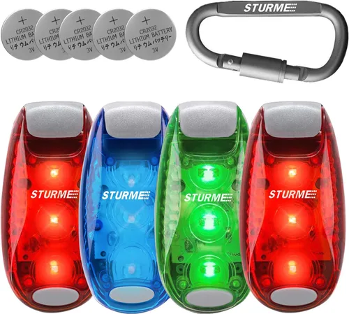 Luz de seguridad LED STURME con luz estroboscópica para correr, caminar, andar en bicicleta, niños, mujer, perro, mascota, corredor, mejor