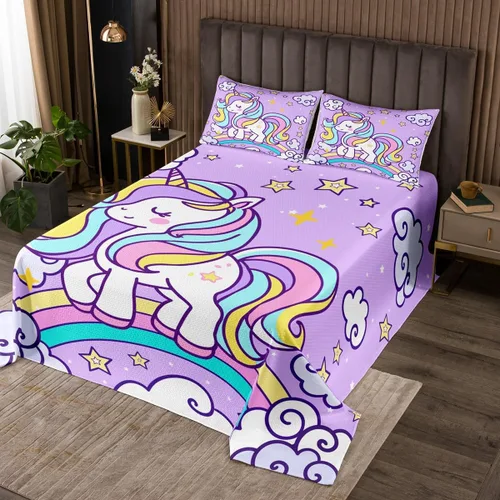 Miniatura 19 de Manfei Juego de colcha de verano con diseño de ranas de dibujos animados, diseño de animales de estanque, decoración de habitación de niños, niñas