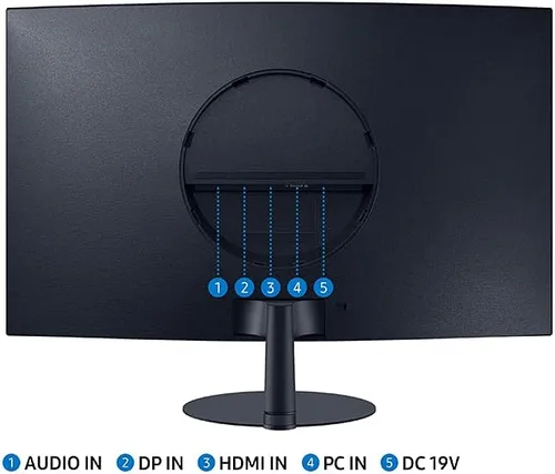 Miniatura 6 de Samsung - Serie T550 - Monitor de computadora FHD de 27 pulgadas (1080p), 75Hz, curvado, altavoces incorporados, HDMI, puerto de pantalla, FreeSync