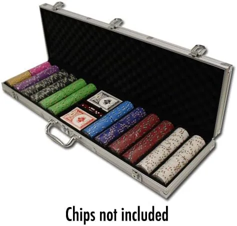 Miniatura 3 de Brybelly Estuche de póquer de aluminio de 600 chips de lujo - Incluye botones de póquer de bonificación