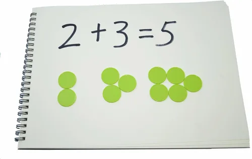 Miniatura 5 de Smartdealspro juego de 100 fichas de aprendizaje de plástico opaco, de 1 pulgada, para juegos de fichas, minipóquer, con caja de almacenamiento