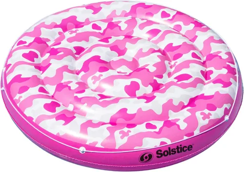 Miniatura 29 de Swimline Balsa inflable con diseño de bandera de la paz americana de isla para piscina
