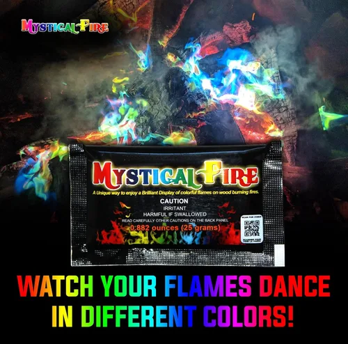 Miniatura 4 de Mystical Fire Paquetes de cambio de color para pozos de fuego y fogatas Encantados, de larga duración, multicolor, diversión mágica familiar