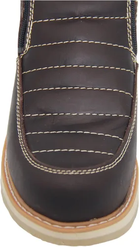 Miniatura 5 de The Western Shops - Botas de trabajo de cuero con doble cremallera para hombre