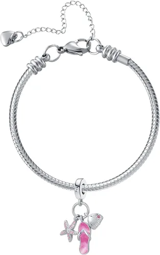 Miniatura 3 de QeenseKc Abalorio de tortuga marina con diseño de tortuga de animales para pulsera Pandora