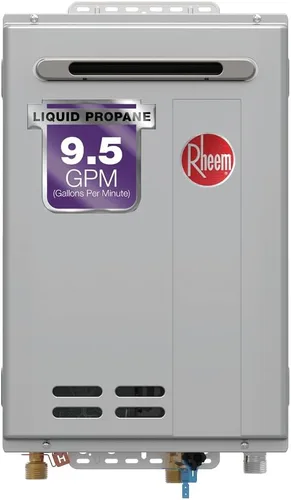 Miniatura 10 de Rheem RTG-70XLP-3 Calentador de agua de propano líquido, sin tanque, de alta eficiencia, sin condensación, para exteriores, 7.0 GPM, 160,000 BTUs