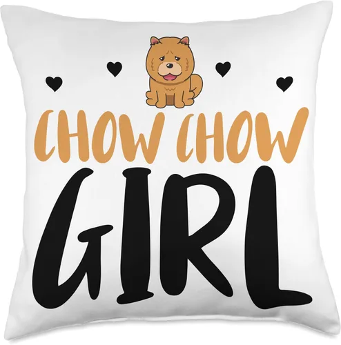 Miniatura 5 de Chow Chow Lover Apparel Girl Funny Chow Dog Lover - Almohada de 16 x 16 pulgadas, multicolor