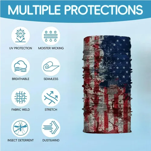 Miniatura 6 de Neck Gaiter Balaclava Bandana Face mask, Sun Wind protection, Cycling, Running, Hiking Sports, for Men & Women