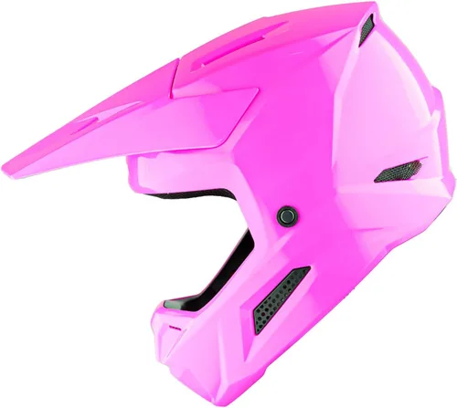 Miniatura 5 de 1Storm - Casco de motocross para jóvenes, ATV, BMX, MX, motocicleta todoterreno, kart, rosa brillante Rosa brillante juvenil