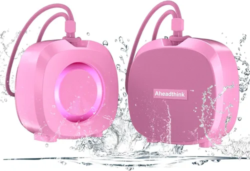 Miniatura 7 de Altavoz Bluetooth, inalámbrico portátil, altavoz impermeable IPX5, Bluetooth 5, luces de color RGB, sonido estéreo fuerte, bajo, emparejamiento TWS