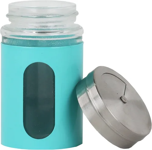 Miniatura 2 de Aqua Salt Pepper Shakers - Tarros de especias retro, juego de 5