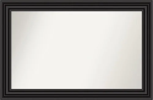 Miniatura 628 de Amanti Art Espejo personalizado, espejo de baño negro puente, espejo de pared o espejo de tocador de baño sobre el fregadero (26 x 26 pulgadas)