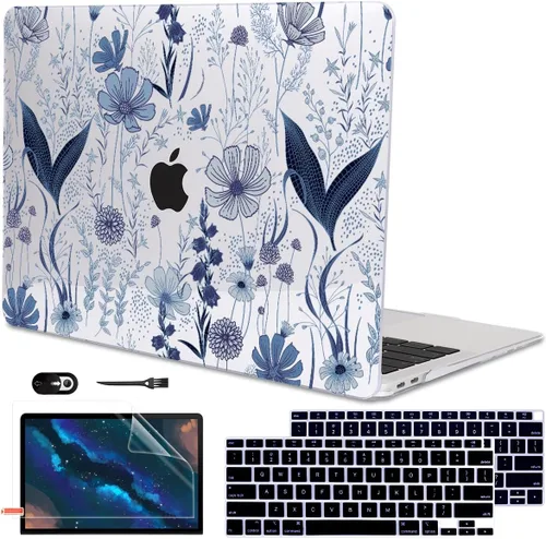 Miniatura 34 de Funda para MacBook Air de 13 pulgadas 2021 2020 2019 2018 para Mac A2337 M1 A2179 A1932 Funda con Touch ID, funda rígida de plástico