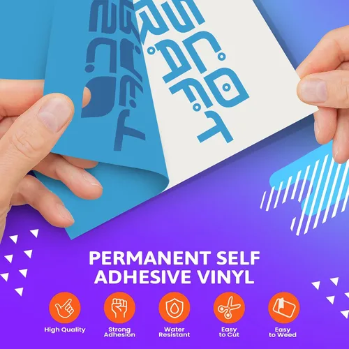 Miniatura 3 de Frisco Craft s Vinilo permanente azul brillante - 12" x 6 pies