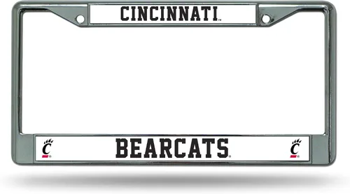 Miniatura 35 de Rico Industries NCAA Premium 12" x 6" Chrome Frame with Plastic Inserts - Car/Truck/SUV Automobile Accessory