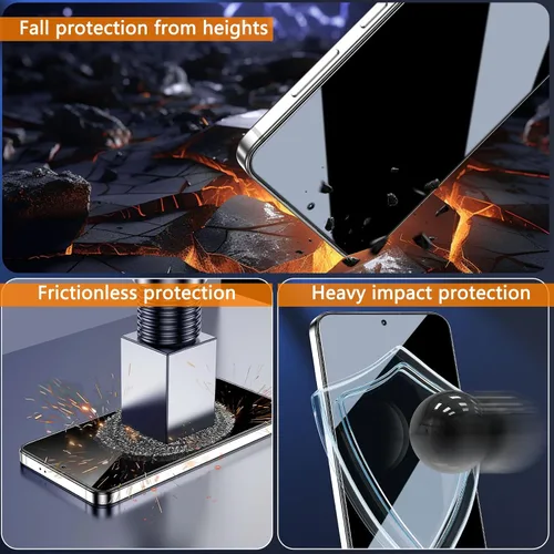 Miniatura 3 de Asstar - Protector de pantalla de privacidad para Samsung Galaxy S24 FE de 6.7 pulgadas, protector de pantalla de vidrio templado 9H, protector