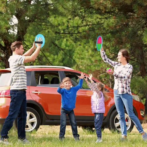 Miniatura 5 de Juego de pelotas para lanzar y atrapar, juego de pelota con pinchos para niños de 4 a 8 años, juguetes al aire libre para playa, césped, parque