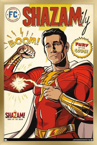 Miniatura 15 de Trends International DC Comics Movie Shazam! Fury of the Gods - Póster de pared de cómic, 22.4 pulgadas de largo x 14.7 pulgadas, versión enmarcada