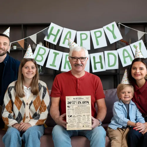 Miniatura 6 de Divertida tarjeta de cumpleaños número 50, tarjeta de cumpleaños de 1974 para novio, tarjeta de feliz cumpleaños 50 para mujeres y hombres, tarjeta