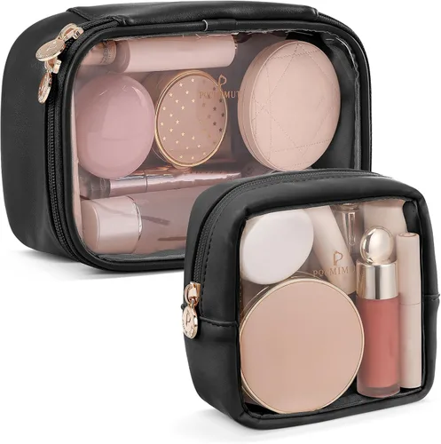 Miniatura 25 de Pocmimut Mini Bolsa de Maquillaje, Bolsa de Maquillaje Transparente para Viaje, Bolsa de Aseo Personal, Monedero, Accesorios para Coche, Cosas