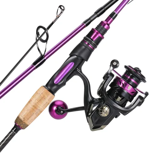Miniatura 10 de Sougayilang Combo giratorio, caña de pescar mediana pesada y carrete giratorio de 2000, caña de pescar y carrete Commbo para aparejos de pesca