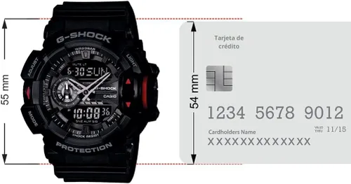 Miniatura 7 de Casio G-Shock GA-400-1B Interruptor giratorio grande Resistente a golpes y magnetismo Resistente al agua 200M