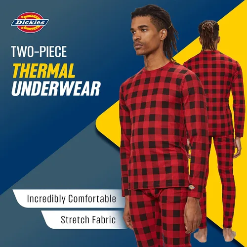 Miniatura 3 de Dickies Conjunto de ropa interior térmica Long Johns para hombre, 2 piezas de capa base para clima frío para hombre