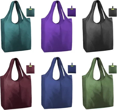 Miniatura 13 de Bolsas de la compra de animales reutilizables plegables bolsas de comestibles