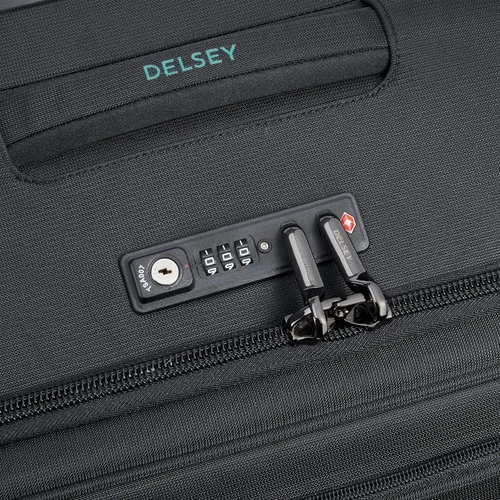 Miniatura 37 de DELSEY PARIS Helium DLX Softside - Maleta expandible con ruedas giratorias, azul marino, a cuadros, mediano de 25 pulgadas