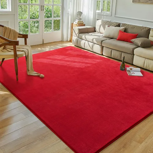 Miniatura 9 de Softlife Alfombra verde de 2 x 6 pies para dormitorio, sala de estar, lavable, suave, esponjosa, alfombra de pasillo antideslizante, alfombra