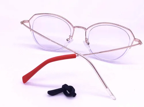 Miniatura 4 de mollensiuer 5 pares de puntas de silicona antideslizantes para lentes de oreja, fundas de tubo, retenedores de gafas de repuesto cómodas para patas