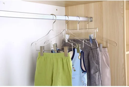Miniatura 3 de YBM Home Quality Acrylic Clear Skirt Hangers Made of Clear Acrylic for a Luxurious Look and Feel for Wardrobe Closet, Skirt Hangers Organizes Oro