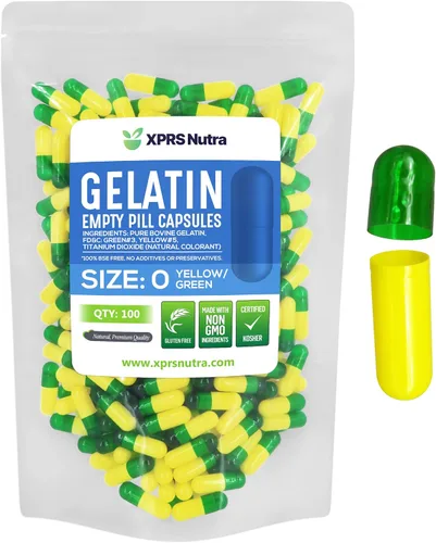 Miniatura 34 de XPRS Nutra Size 0 Empty Capsules - 100 Count Empty Gelatin Capsules - Pills DIY Capsule Filling - Pure Bovine Pill Gel Caps for Do-It-Yourself Rosado