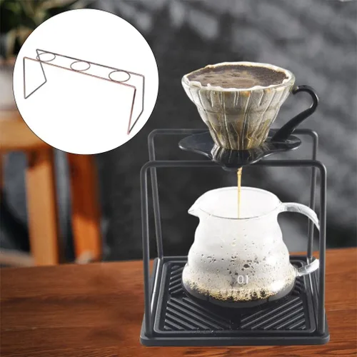 Miniatura 6 de Soporte para gotero de café con múltiples orificios para el hogar, soporte para taza de filtro de café, soporte de taza de goteo para herramientas