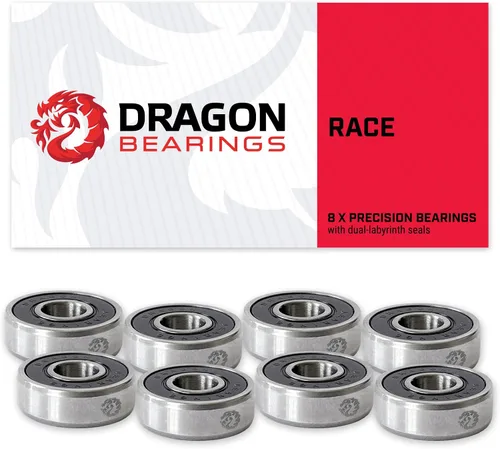 Miniatura 11 de Fireball Dragon - Juego de 8 rodamientos para patineta rápida 608, para patinetas en línea y patines de ruedas, rodamientos para patineta