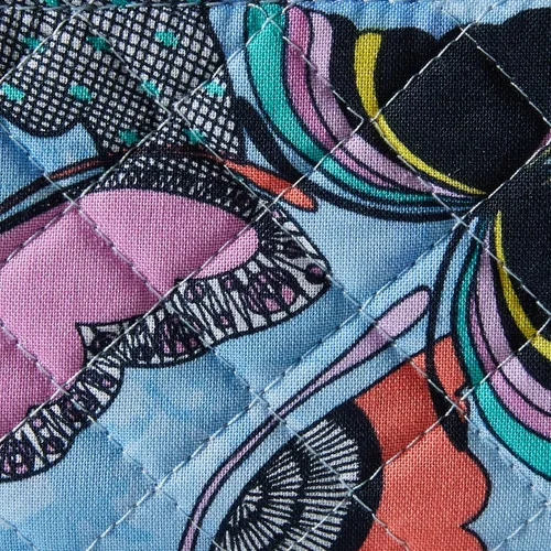 Miniatura 4 de Vera Bradley Cartera de algodón con cremallera para identificación para mujer