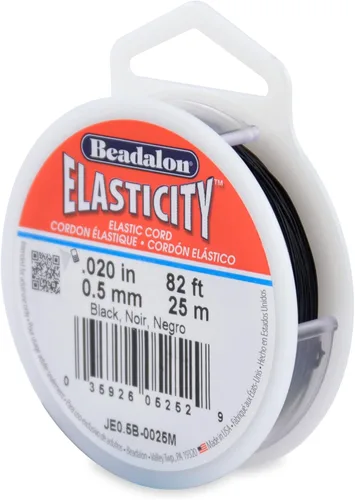 Miniatura 39 de Beadalon Elasticity - Cordón elástico (0,8 mm, 5 m), transparente