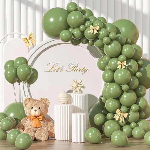 Miniatura 24 de Kit de arco de globos rojo brillante de 135 piezas de diferentes tamaños de 18, 12, 10 y 5 pulgadas, decoraciones de fiesta de color rojo para baby