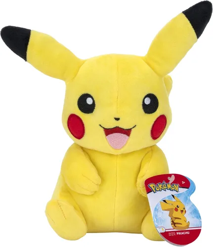 Pokémon Pikachu - Peluche suave de 8 pulgadas con detalles auténticos