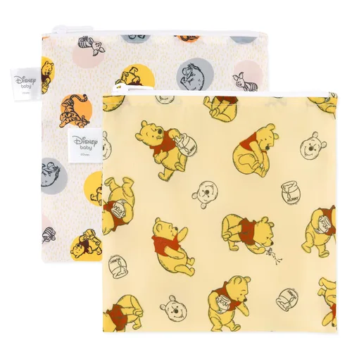 Miniatura 8 de Bumkins - Bolsas reutilizables para snacks, para almuerzo escolar de niños y porciones para adultos, tela lavable, bolsa con cierre de tela