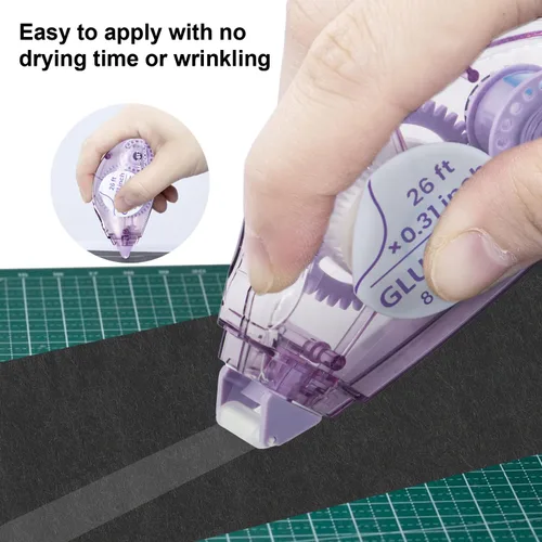 Miniatura 3 de MARCADORUS Dispensador de Cinta Adhesiva de Doble Cara, Paquete de 8, 0.31 Pulgadas x 26 Pies Dispensadores de Cinta Adhesiva, Suministros