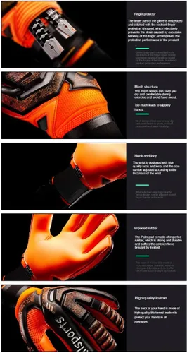 Miniatura 2 de Guantes de portero de fútbol Spider-Man, guantes de entrenamiento de portero, agarre fuerte, antideslizantes y transpirables para adultos y niños