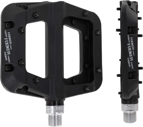 Miniatura 4 de FOOKER Pedales MTB para bicicleta de montaña, 3 rodamientos, antideslizantes, ligeros, de fibra de nailon, pedales de plataforma de bicicleta