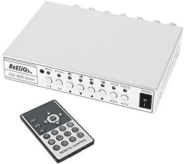 Divisor y conmutador de video HD de 2 canales, soporte 1080P, sistema NTSC/PAL, función de congelación de imágenes, para vigilancia CCTV/DVR en la