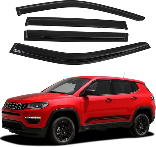 Miniatura 75 de Canvcle RAV4 Rain Guards - Window Visors for Toyota RAV4 2006-2012, Outside-Mount Tape-On Side Window Wind Deflectors for RAV4 Accessories, Vent