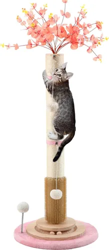 Miniatura 10 de Poste rascador para gatos de interior para adultos grandes, poste vertical de 45 pulgadas de alto con poste de sisal de 3.5 pulgadas de diámetro