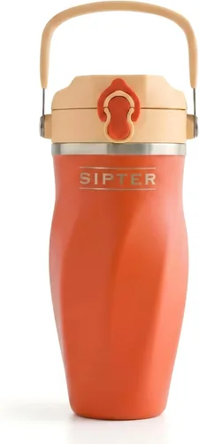 Miniatura 10 de Earth Stone - Botella mezcladora de proteínas aislada de 24 onzas, acero inoxidable 316 de grado médico, diseño sin grumos pendiente de patente