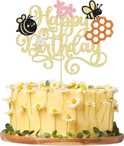 Miniatura 15 de 24 piezas de adornos para cupcakes de abejorro, figura pequeña de mariquita de resina, adornos para cupcakes de abeja, Oh Babee, decoraciones